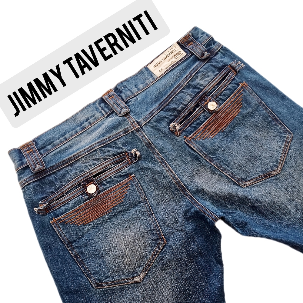 Jimmy Taverniti SO Air Anti-Exposure blue denim jeans 32 men's designer tall